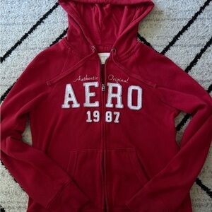 Aeropostale Red Hoodie Jacket